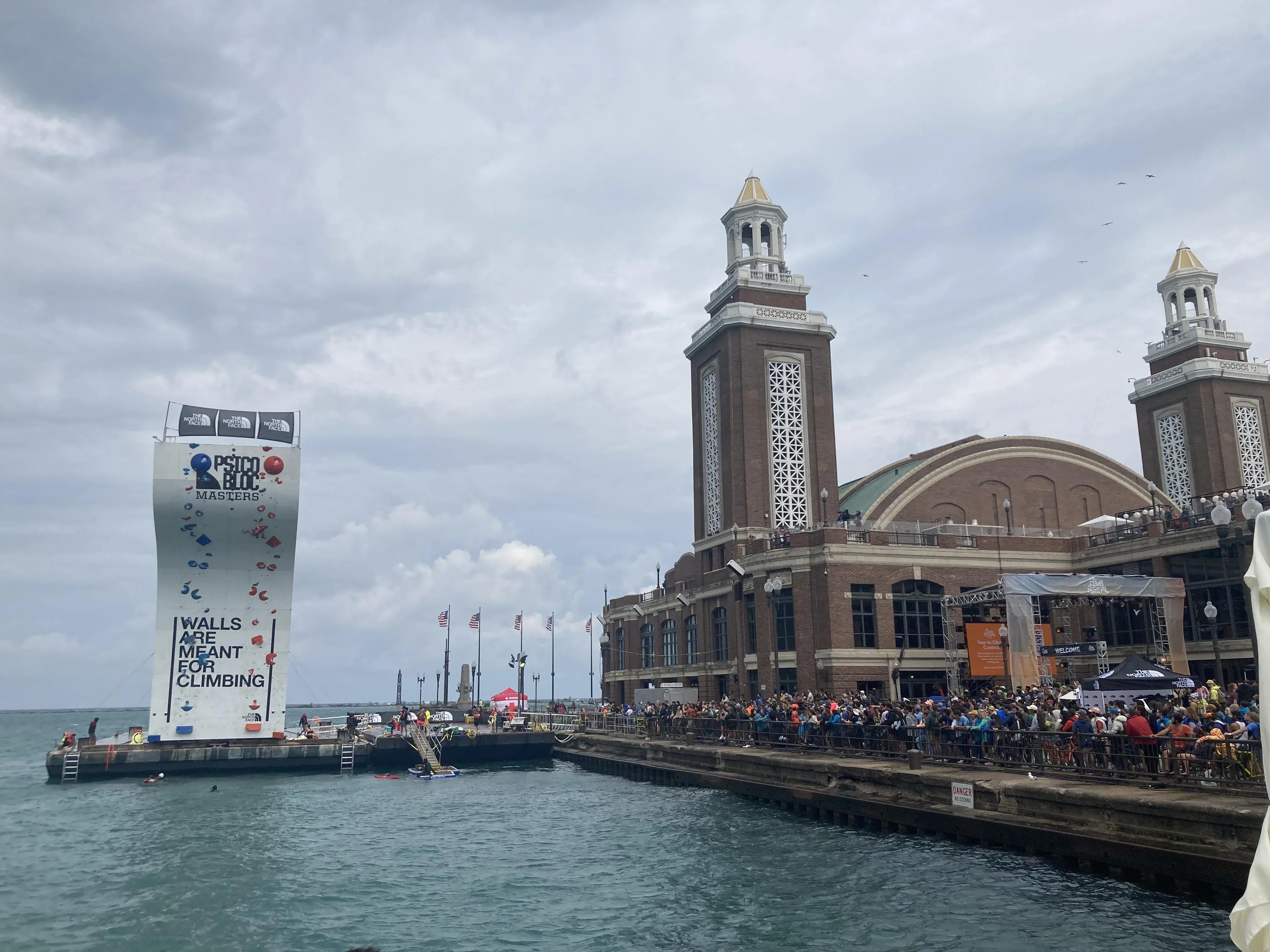 Psicobloc Masters · 55-foot Wall · Brooklyn Bridge Park New York